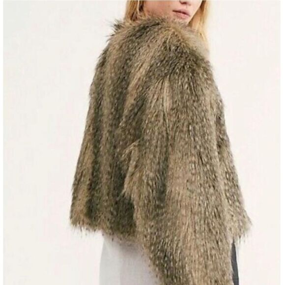 Free people unwritten Faux Fur Jacket Size XS - Picture 6 of 10